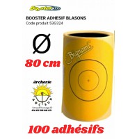 Booster adhésif jaune blason 80 cm