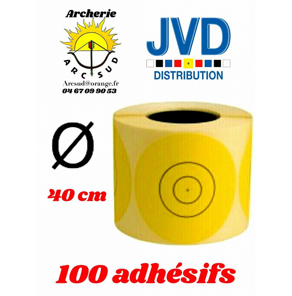 Jvd adhésif jaune blason 40 cm