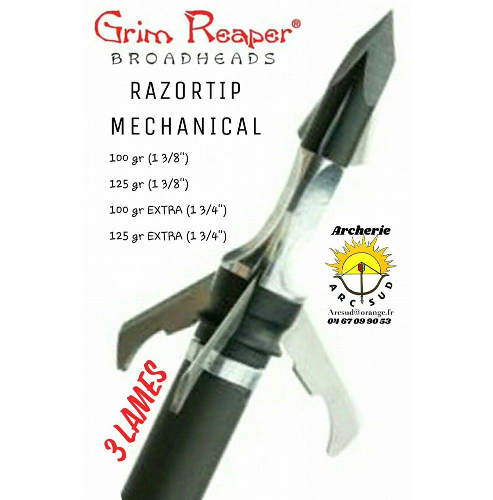 Grim reaper lame razortip (pack de 3)