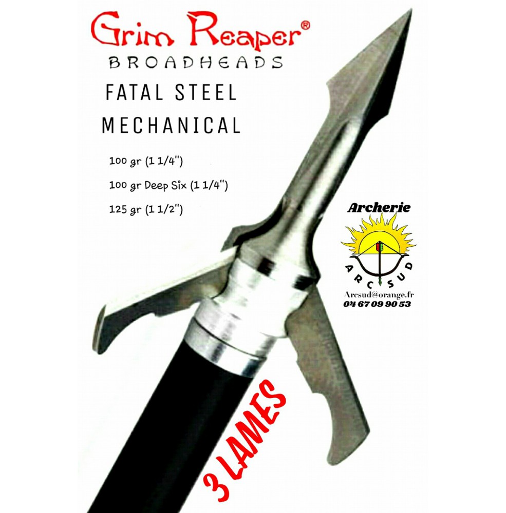 Grim reaper lame fatal Steel (pack de 3)