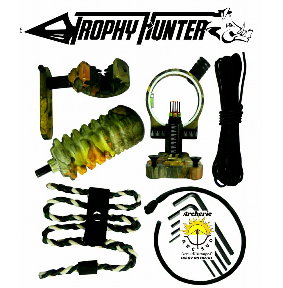 Thophy hunter kit camo viseur repose flèche ect