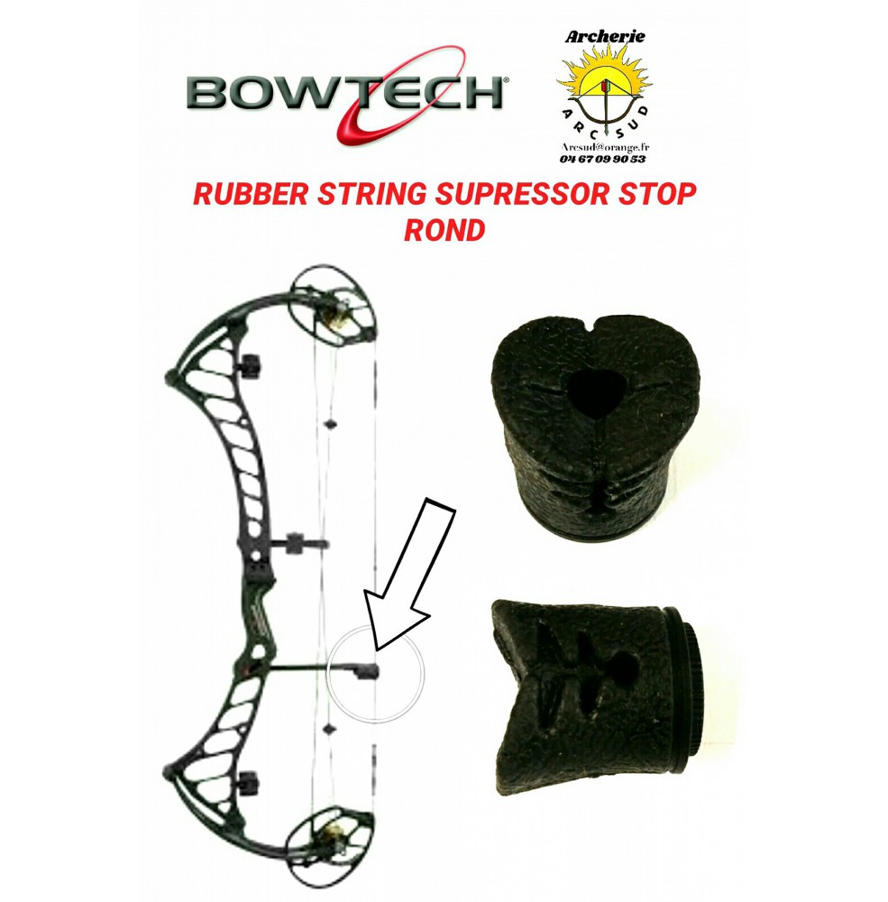 Bowtech amortisseur caoutchouc rond stop corde