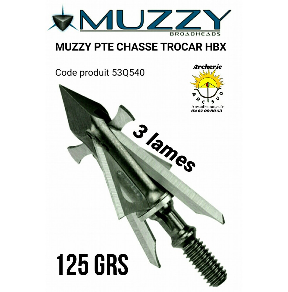 Muzzy  lame trocar hbx (pack de 3)