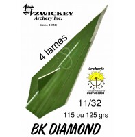 Zwickey lame fût bois bk diamond 4 lames  (pack de 6)