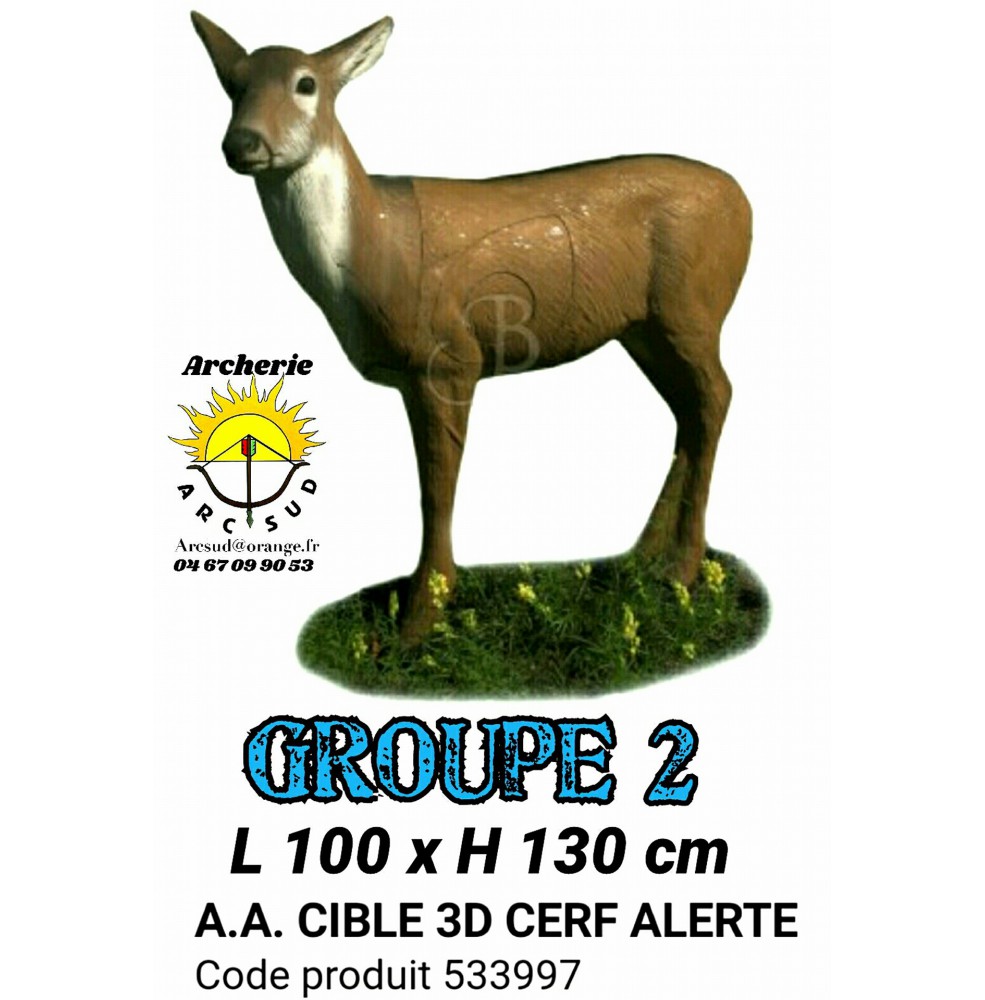 AA cible 3d Cerf alerte 533997