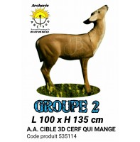 AA cible 3d Cerf qui mange 535114