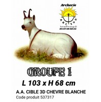 AA cible 3d Chèvre blanche 537317