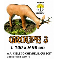 AA cible 3d Chevreuil qui boit 53D416