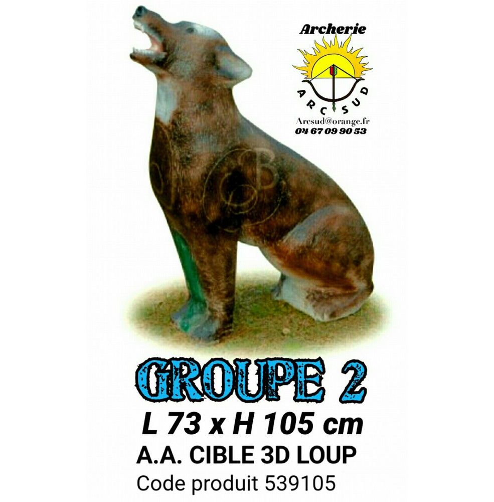 AA cible 3d Loup 539105