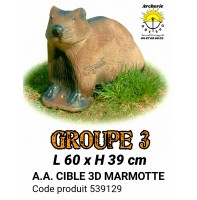 AA cible 3d Marmotte 539129