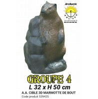 AA cible 3d Marmotte debout 539425