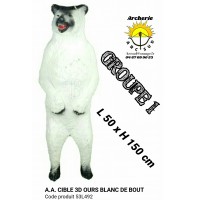 AA cible 3d Ours blanc Debout 53L492