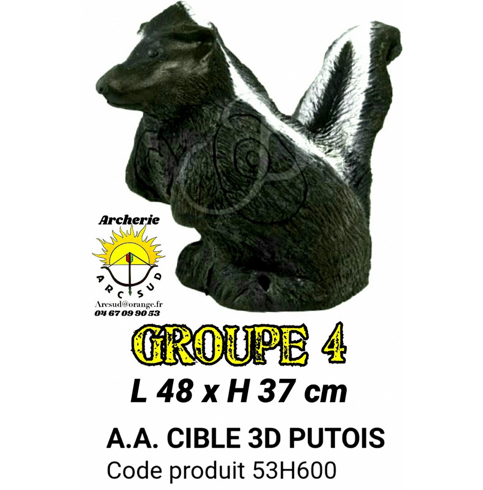 AA cible 3d putois 53H600