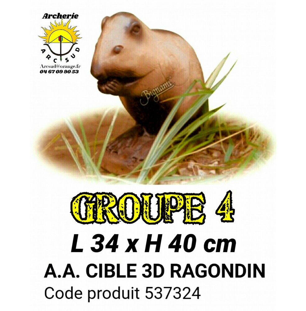 AA cible 3d Ragondin 537324