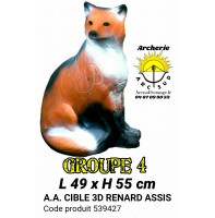 AA cible 3d Renard assis 539427