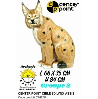 C point bête 3d lynx assis 53h850