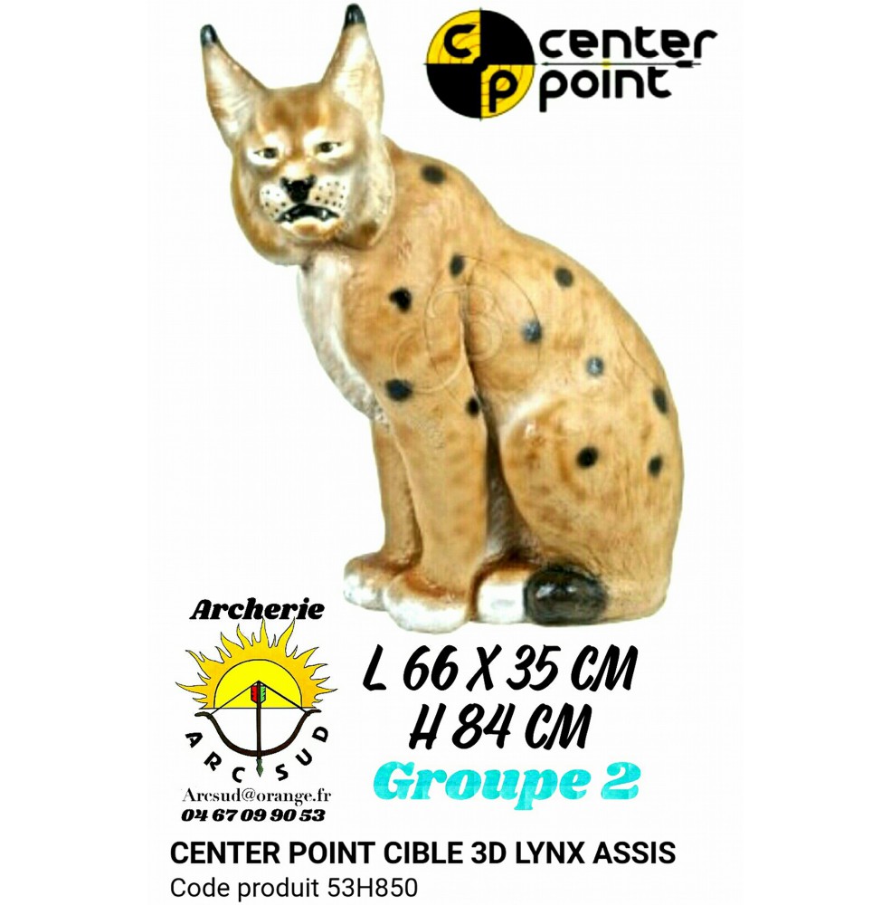 C point bête 3d lynx assis 53h850