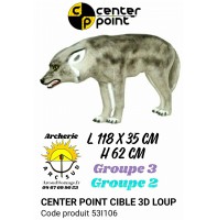 C point bête 3d  loup 53I106