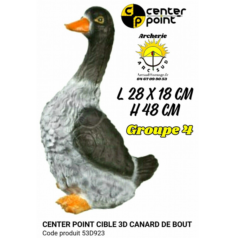 C point bête 3d canard debout 53D923