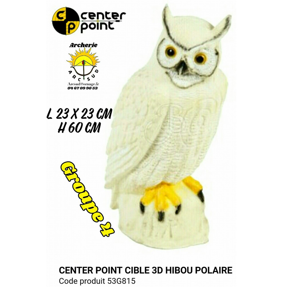 C point bête 3d hibou polaire 53G815