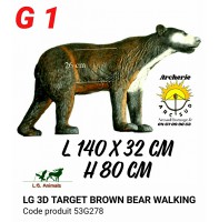 LG  bêtes 3d walking brown bear 53g278