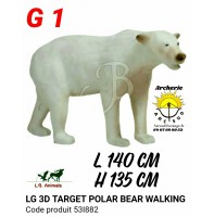 LG  bêtes 3d walking polar bear 53l882