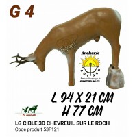 LG  bêtes 3d Chèvre sur roche 53F121