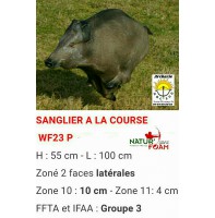 Natur foam bête 3D sanglier à la course wf23p
