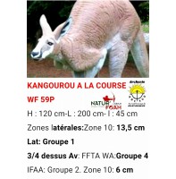 Natur foam bête 3D kangourou à la course wf59f