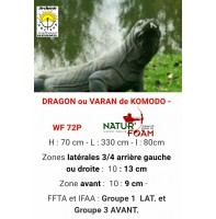 Natur foam bête 3D varan du komodo wf72p