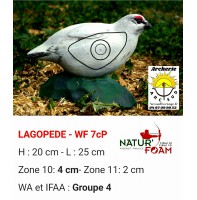 Natur foam bête 3D lagopede wf7bp