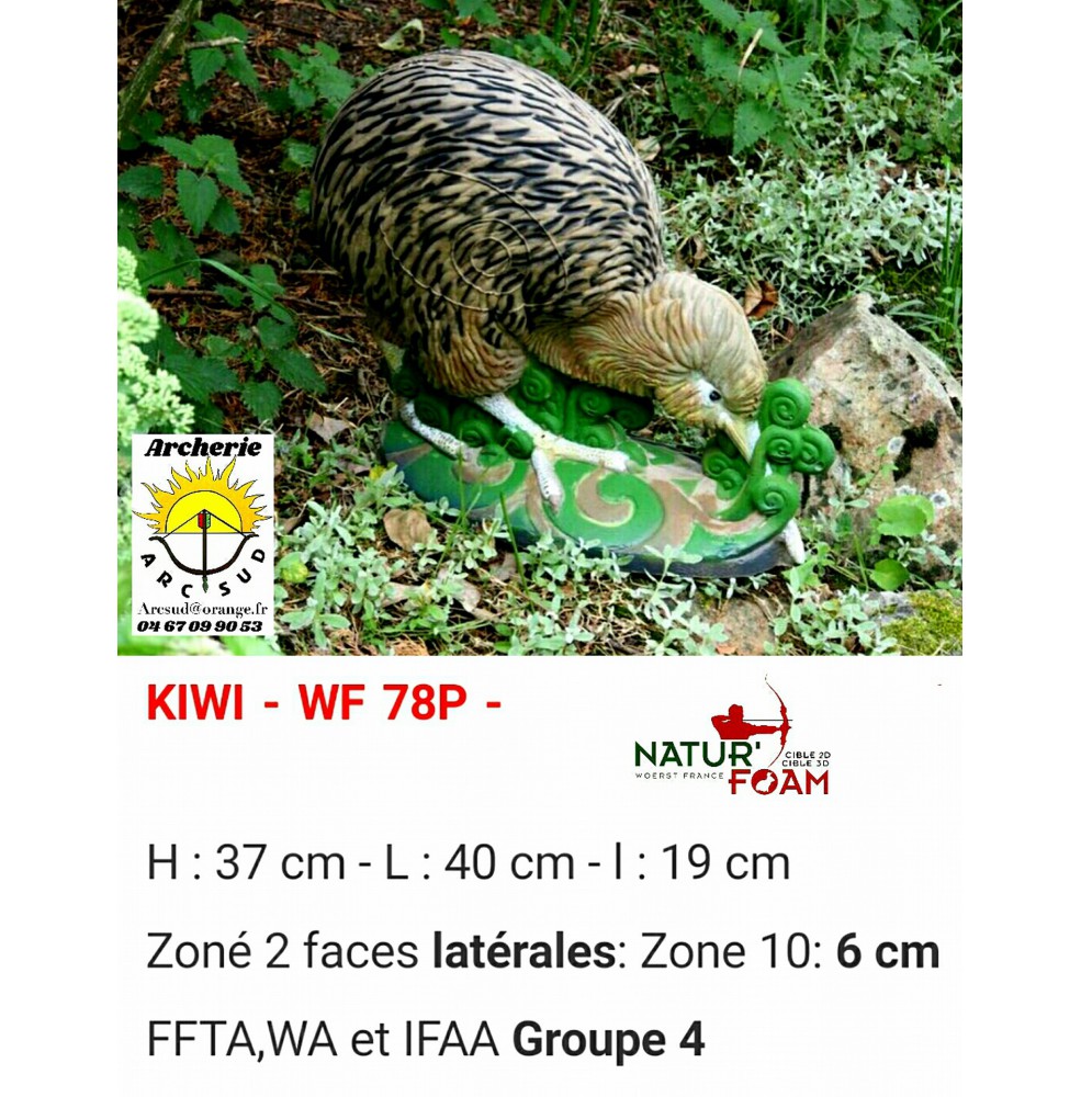 Natur foam bête 3D kiwi wf78p