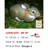 Natur foam bête 3D lapin gîte wf4p