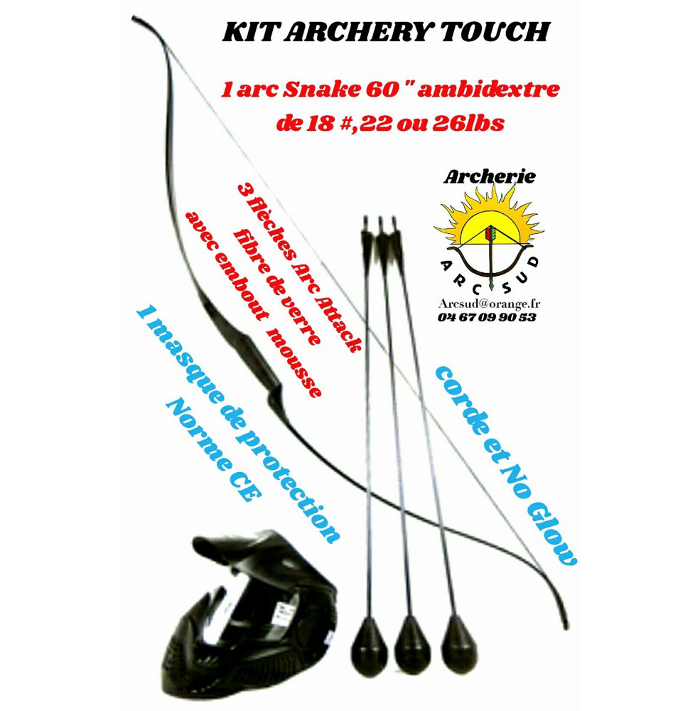 Kit snake archery touch 60 pouces