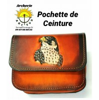 Pochette de ceinture tête d'aigle