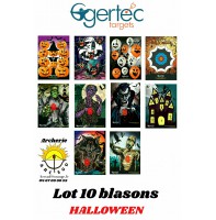 Egertec lot 10 blasons halloween