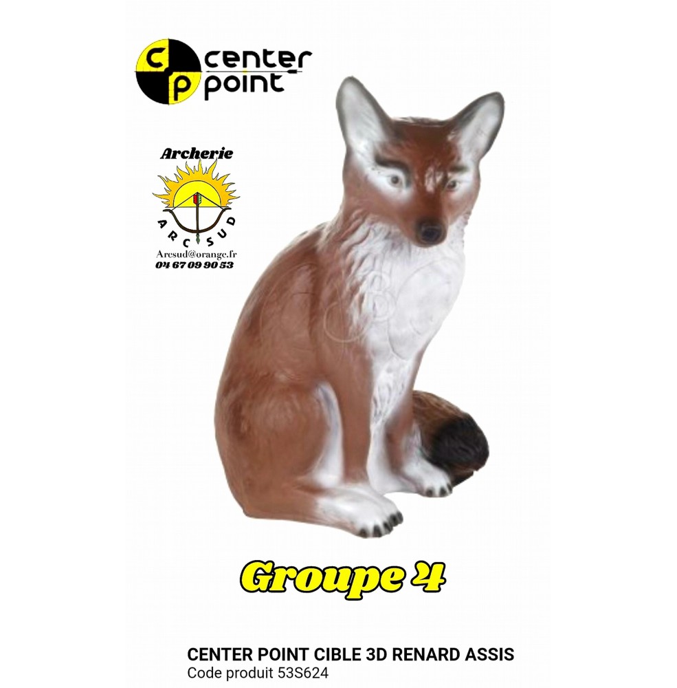 c point cible 3d renard assis 53S624