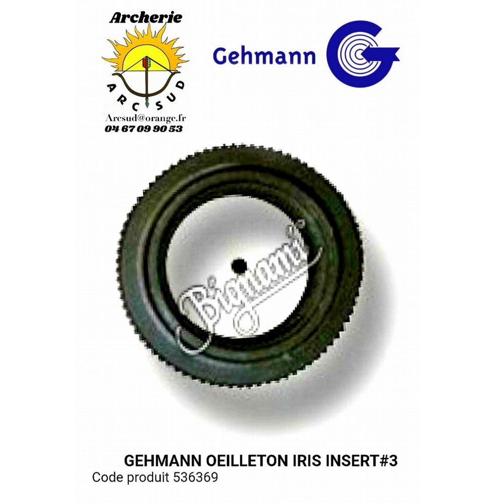 Gehmann insert n•3 oeilleton iris