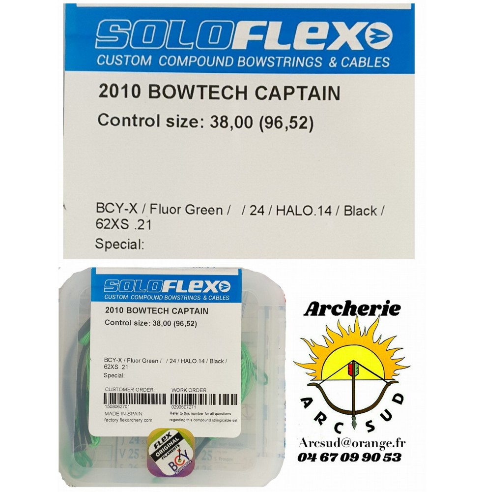 Flex archery lot 2 contrôle câbles bowtech captain