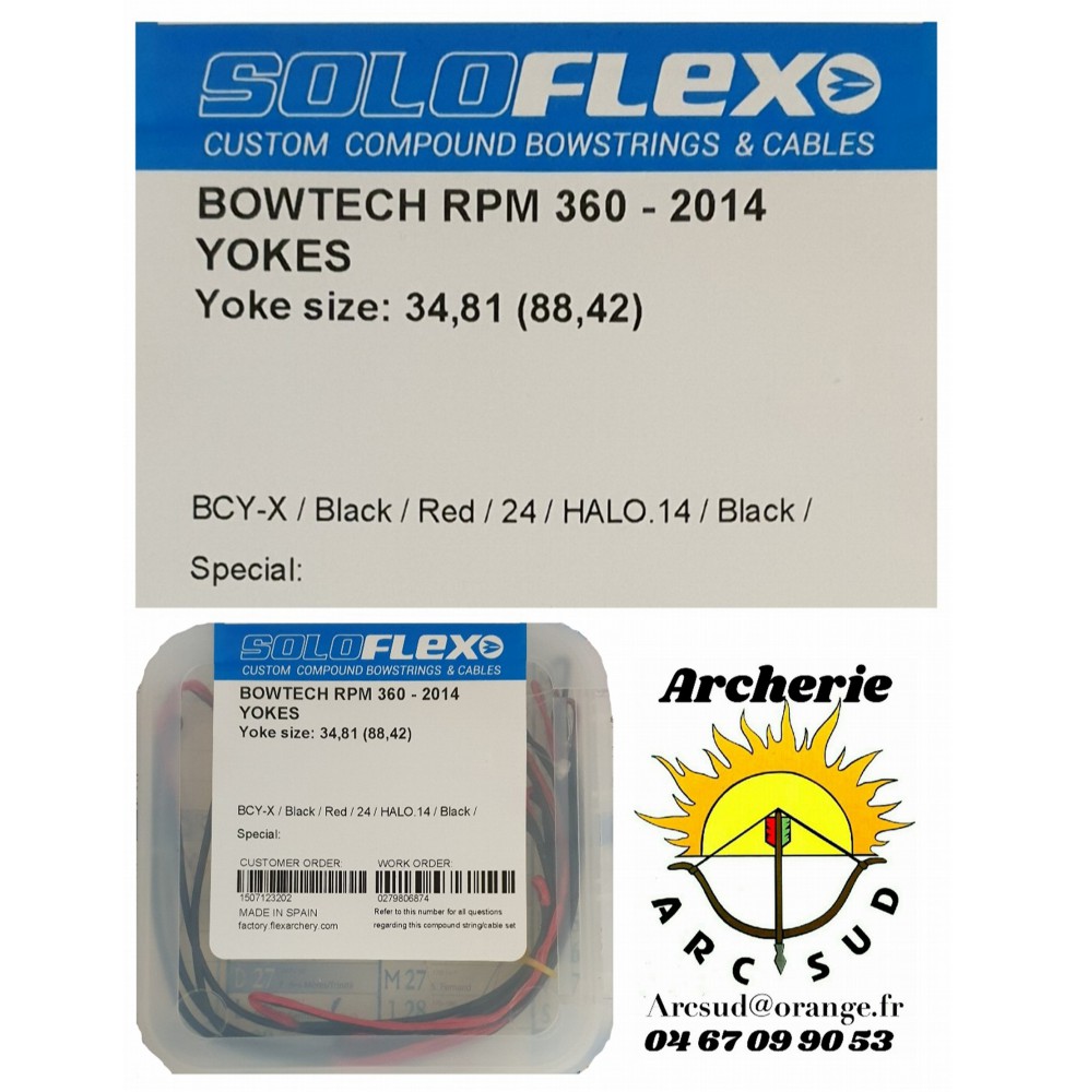 Flex archery lot 2 yoke câbles bowtech rpm 360