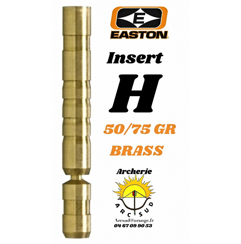 Easton insert H brass (par 12)