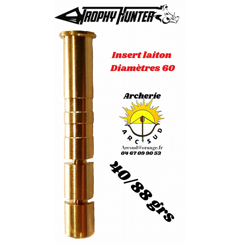 Trophy hunter insert laiton sécable 6.2 mm  40/88 grs ref 6c45