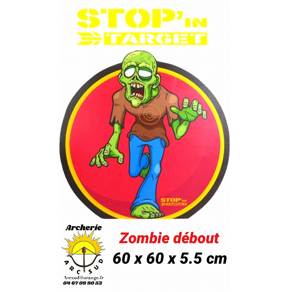 stop in target Cible 2D zombie debout