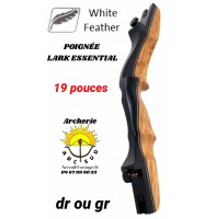 White feather poignée chasse lark essential