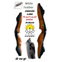 White feather poignée chasse lark