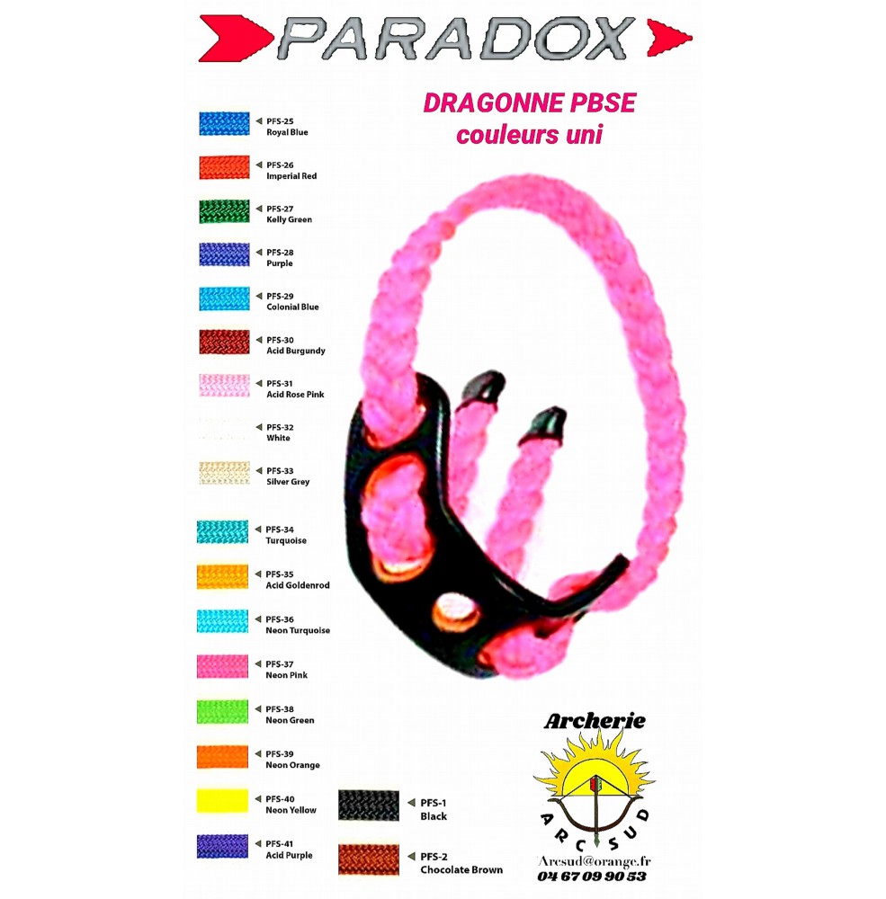 Paradox dragonne pbse couleurs