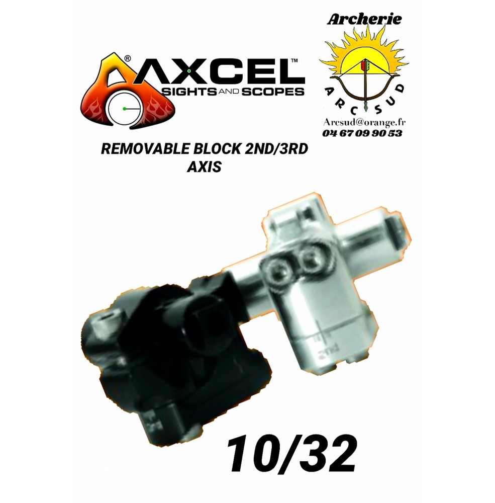 Axcel bloc tête viseur 2rd  3rd axis 10/32