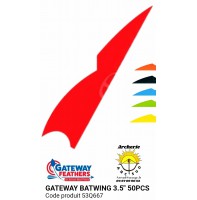 gateway plumes naturelles batwing 3.5 pouces 53q667  (pack de 50)