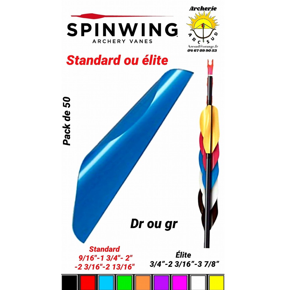 Spin wing plumes plastique