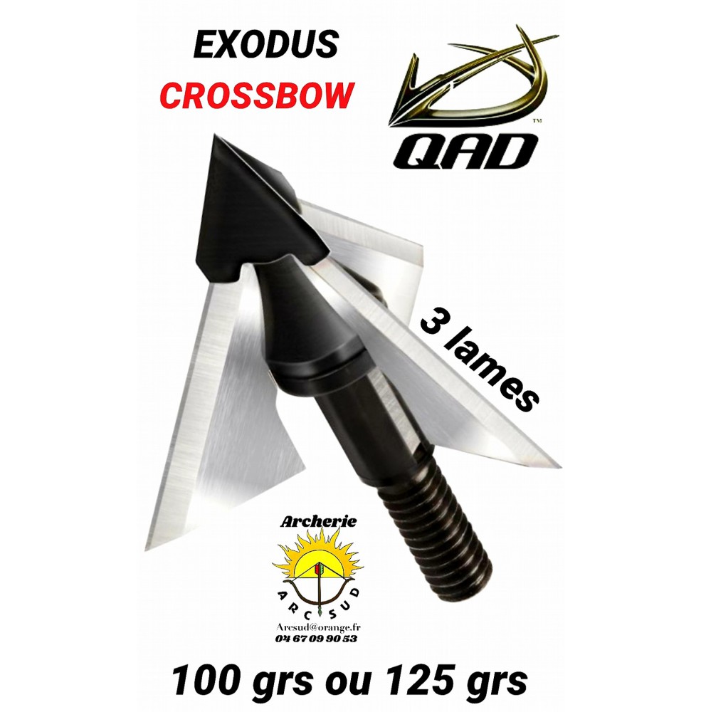 Qad lame exodus crossbow (pack de 3)